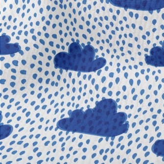 Doodle Clouds And Raindrops Terry