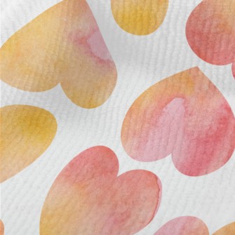 Warm Watercolor Love Heart Terry