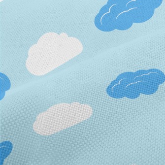 Blue And White Clouds Performance Linen