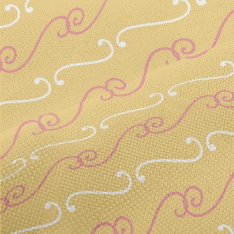 Hand Drawn Elegant Lines Performance Linen