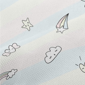 Rainbow And Candy Doodle Performance Linen