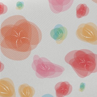 Vector Colored Flowers Twill