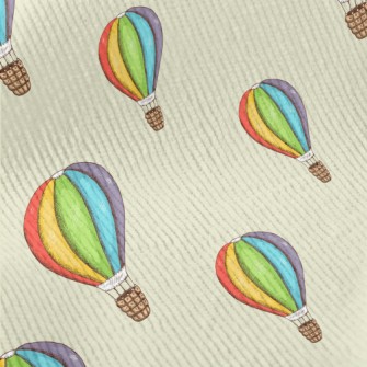 Colorful Hot Air Balloon Standard Corduroy