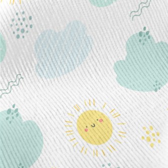 Happy Sun And Clouds Standard Corduroy