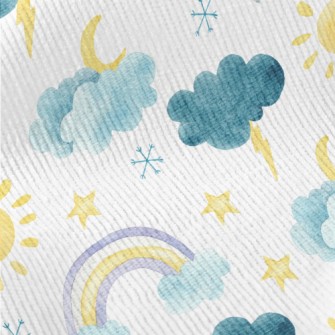 Watercolor Climate Symbols Standard Corduroy