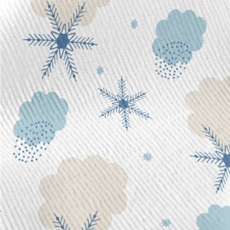 Nordic Style Snowflakes Standard Corduroy