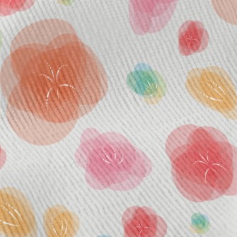 Vector Colored Flowers Standard Corduroy