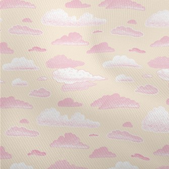 Pink Hand Drawn Clouds Dobby