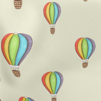 Colorful Hot Air Balloon Stretch Ponte