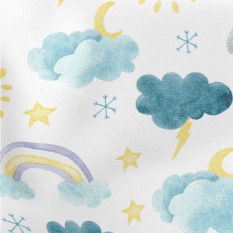 Watercolor Climate Symbols Stretch Ponte