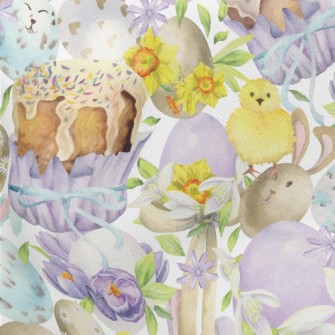 Easter Watercolor Stretch Ponte