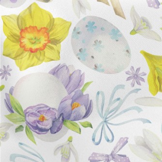 Flowers And Easter Eggs With D Stretch Ponte
