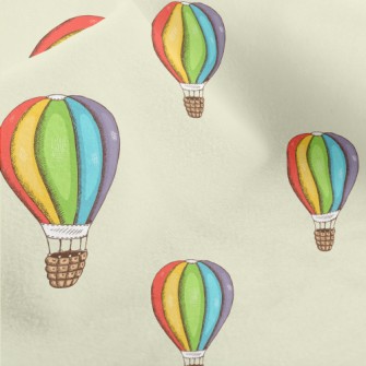 Colorful Hot Air Balloon Micro Fleece