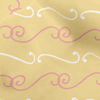 Hand Drawn Elegant Lines Micro Fleece