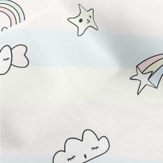 Rainbow And Candy Doodle Micro Fleece