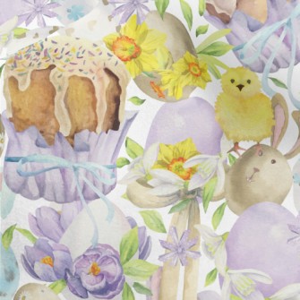 Easter Watercolor Micro Fleece