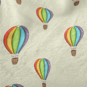 Colorful Hot Air Balloon Minky