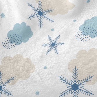 Nordic Style Snowflakes Minky