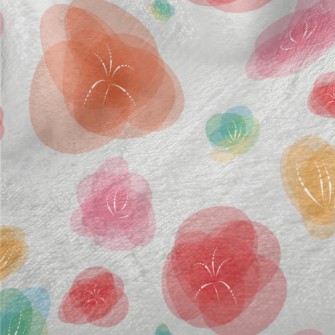 Vector Colored Flowers Minky