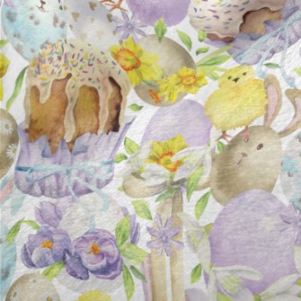 Easter Watercolor Minky