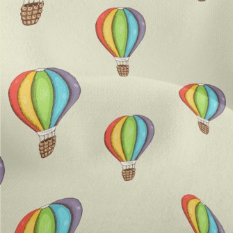 Colorful Hot Air Balloon Lightweight Performance Linen