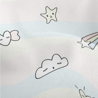 Rainbow And Candy Doodle Lightweight Performance Linen