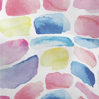 Colorful Watercolor Pattern Lightweight Performance Linen