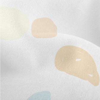 Pastel Colored Dots Lightweight Performance Linen