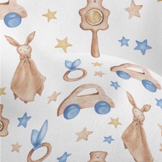 Watercolor Baby Toys Lightweight Performance Linen