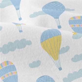 Elegant Blue Hot Air Balloon Modern Jersey