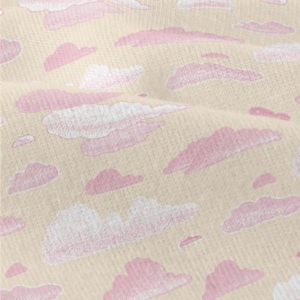 Pink Hand Drawn Clouds Modern Jersey