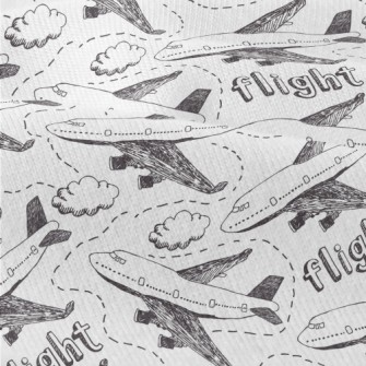 Hand Drawn Airplane Doodle Modern Jersey