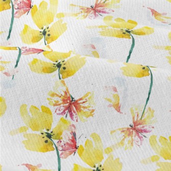 Watercolor Butterflies And Flo Modern Jersey