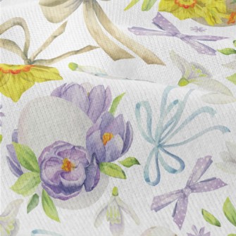 Flowers And Easter Eggs With D Modern Jersey