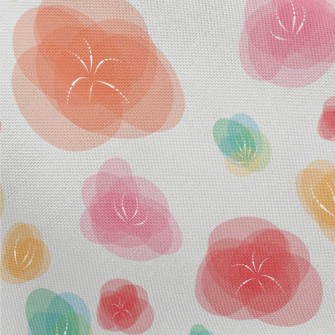Vector Colored Flowers Pongee