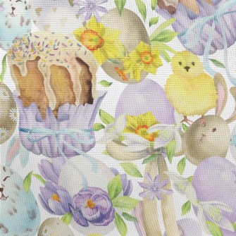 Easter Watercolor Pongee