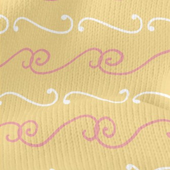 Hand Drawn Elegant Lines Stretch Jersey