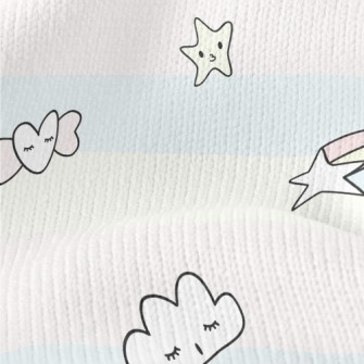 Rainbow And Candy Doodle Stretch Jersey