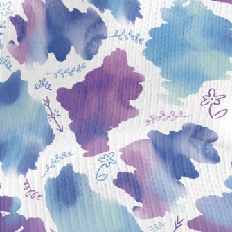 Watercolor And Flowers Doodle Stretch Jersey