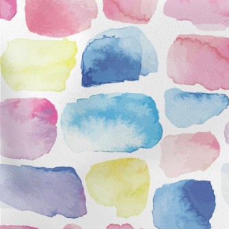 Colorful Watercolor Pattern Lightweight Cotton Poplin