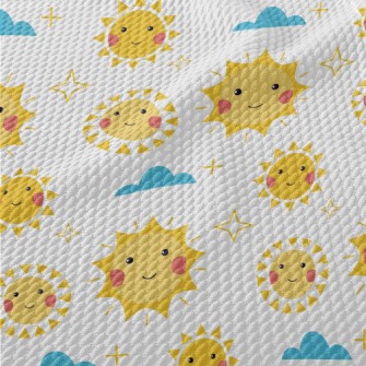 Various Cute Sun Birdseye Piqué