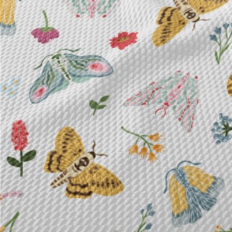 Summer Exotic Moth Birdseye Piqué