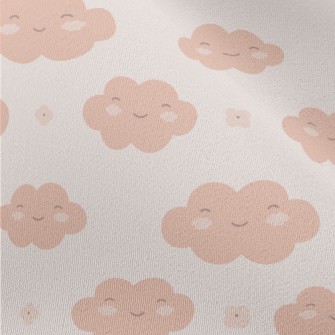 Smiling Cute Clouds Chiffon