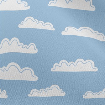 White Cloud Graffiti Chiffon
