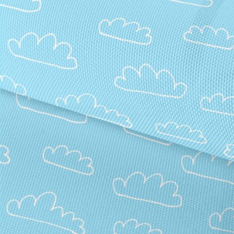 Cute White Cloud Graffiti Waterproof Oxford