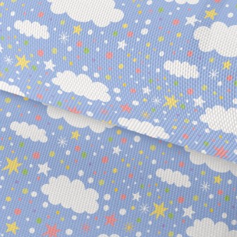 Colorful Snowflakes And Stars Waterproof Oxford
