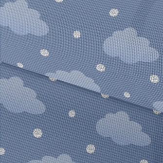 Clouds With Silver Decoration Waterproof Oxford