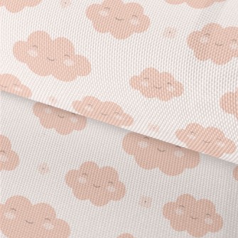 Smiling Cute Clouds Waterproof Oxford