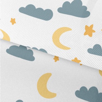 Cute Doodle Night Sky Waterproof Oxford