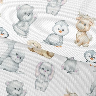 Polar Animal Babies Waterproof Oxford